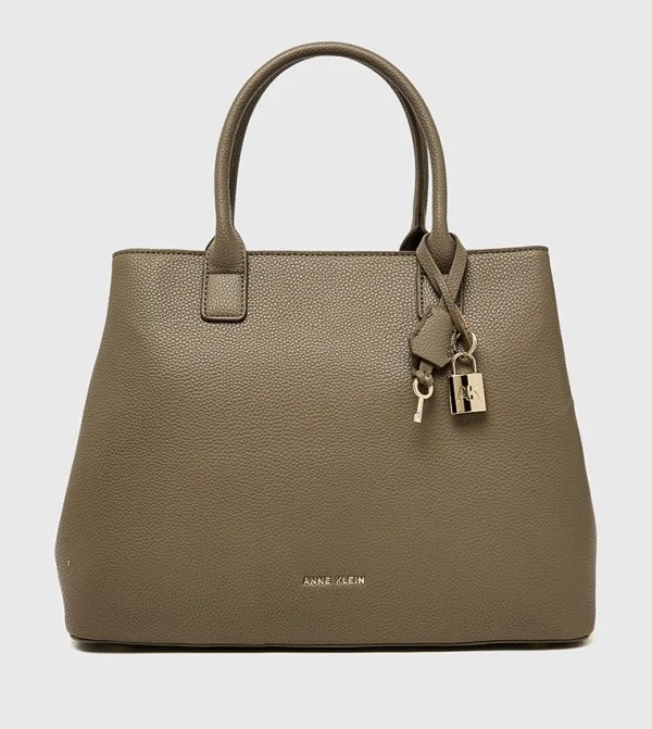 ANNE KLEIN Anne Klein Textured Zippered Satchel Bag